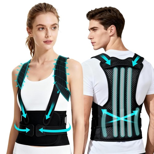 Back brace posture corrector - back,