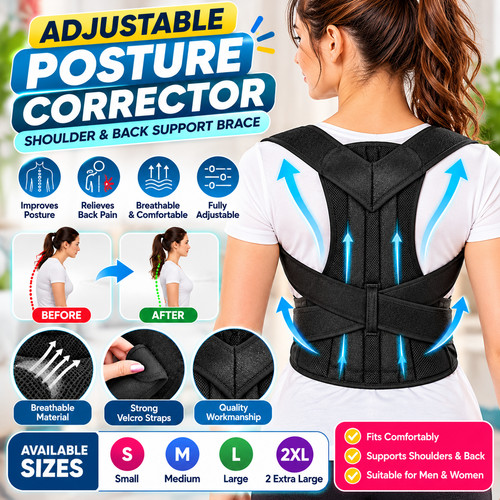 Adjustable posture corrector - posture,